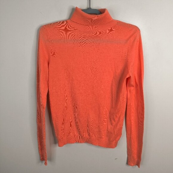Marks & Spencer Oliver Bonas Quiet Luxury Wool Peach Cowl Turtle Neck Sweater S - Picture 1 of 9